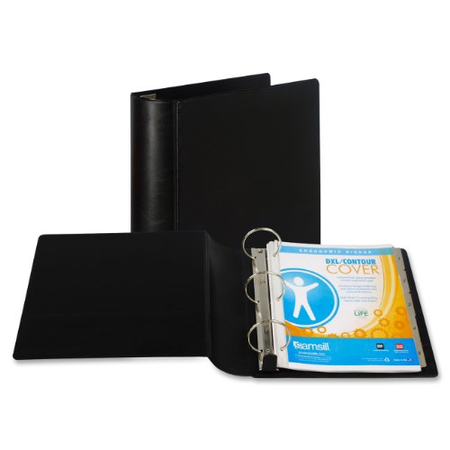 Samsill 17480 Heavy-Duty Locking Round Ring Binder for 11 X 8-1/2 Sheets, 3 Cap…