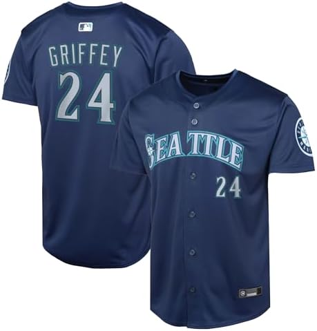 Amazon.com: Ken Griffey Jr Seattle Mariners #24 MLB Kids Youth 4