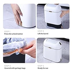 ELPHECO Motion Sensor Bathroom Trash Can, 2.5