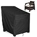 KHOMO GEAR - PANTHER Series - Patio Chair Cover - Heavy Duty Premium Outdoor Furniture Cover - Black,Standard