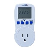 15A/1800W 7-Day Programmable Timer Outlet, Plug-in Wall LCD Digital Electrical Timer Switch with 3-prong Outlet, UL Listed