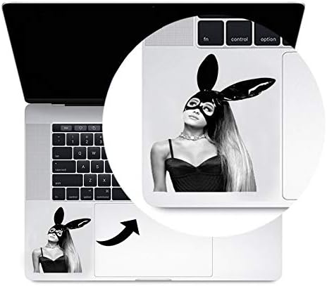 Ariana Grande Trackpad Decal Sticker Laptop MacBook Compatible with All MacBook Pro, Clear Printed Decal Sticker Trackpad