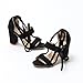 XMWEALTHY Women's Suede Open Toe Pumps Chunky Block Heeled Sandals Ankle Strap High Heels