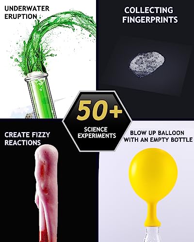 Japace 3-in-1 Science Kits for Kids Age 4-5-6-7-8, STEM Building Kits, Chemistry Sets, Physic Educational STEM Toys for Girls Boys, Cool Christmas Birthday Gifts for Boy