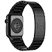 eoso Apple Watch Link Band, Stainless Steel Replacement Smart Apple Watch Band Link Bracelet with Double Button Folding Clasp for 38mm Apple Watch All Model (Bracelet Black, Apple Watch 42 mm)