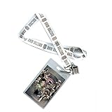 Doctor Who Chrome Effect Logo with 3d Tardis Lanyard