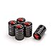 TK-KLZ 5Pcs Chrome Car Bike Scooter Tires Valve Stem Caps for Ford Mustang Car Model Series Decorative Accessories