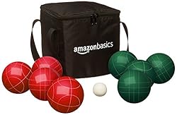 Amazon Basics Bocce Ball Set with Soft Carry Case
