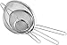 Fine Mesh Stainless Steel Strainers All Purpose Food Strainer and Colander Sieve for Superior Baking and Cooking Preparation - 3 Pack…