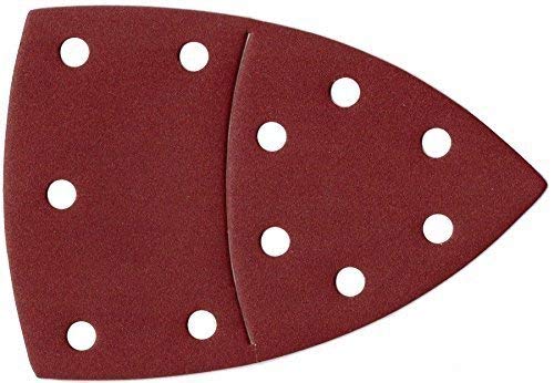 50 sheets velcro-backed Prio sandpaper for multi-sanders, 105 mm x 152 mm, grit 80 / sanding sheets / sanding paper/sanding discs