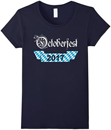 Womens Octoberfest 2017 T Shirt German Beer Party Costume for Man XL Navy