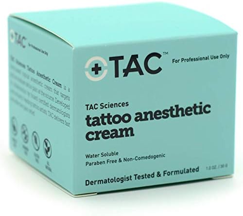 TAC Sciences Tattoo Anesthetic Cream 1oz Jar Numbing Gel Lotion Ointment Supplies