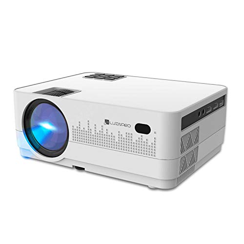 (10-Year Warranty) Android Projector, LUXNPRO Video Projector LCD Mini HD Projector,2019 Upgraded 3500 Lux, Supports 1080P, WiFi,HDMI, USB, VGA, AV Devices for Home Theater Laptop Game Party