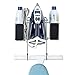 Ironing Board Hanger- with Storage Basket for Clothing Iron - Ironing Board Holder Wall Mount/or Over The Door