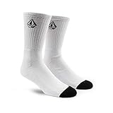Volcom Men's Full Stone Socks, White, One Size