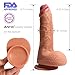 ANFEI Hyper Realistic Dildos, FDA Approved Dual Density Liquid Silicone Adult Toys 9 Inch G-Spot Premium Penis Dong with Suction Cup, Sex Toy for Female Masturbationthumb 4