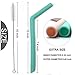 Senneny Set of 12 Silicone Drinking Straws for 30oz and 20oz - Reusable Silicone Straws BPA Free Extra Long with Cleaning Brushes- 6 Straight + 6 Bent- 8mm diameter