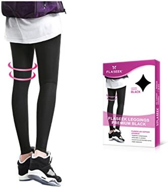 FLASEEK 10 FSP High Compression Leggings Premium Shapewear Skinny Stretchy Pants Black