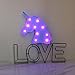 Blue Unicorn Head Purple Emitting Led Night Light Animal Shape Marquee LED Lamps Kids Children Bedroom Decortive Table Lamps Party Wedding Indoor Mood Lighting