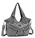 Scarleton Purses for Women, Top Handle Hobo Tote Bag, Faux Leather Satchel Shoulder Bag Large, H147624 - Grey
