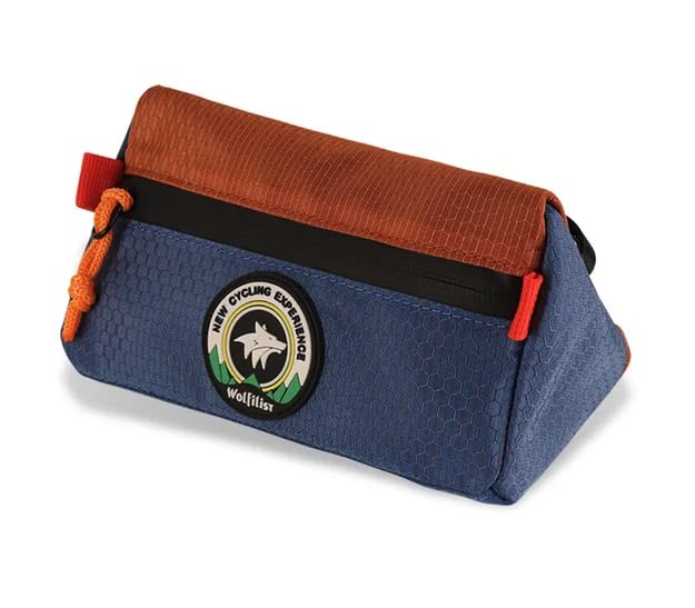 London Craftwork Stylish Waterproof Handlebar Saddle Bag for Brompton (Navy Blue)