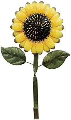 FLYING BALLOON Beautiful Sunflower Shaped Iron Wall Mounted Key Holder Coat Hook Rack for Home Entrance
