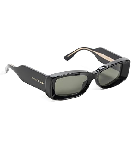 Gucci GG1215S 002 Sunglasses Women's Black/Grey Rectangle Shape