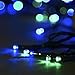 easyDecor Solar String Lights 200 LED 72ft 8 Modes Solar Powered Christmas Fairy String Lights for Outdoor Xmas Tree Patio Party Lawn Garden Wedding Party Halloween Holiday Decoration (Blue Green)