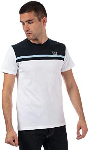 Weekend Offender Men's Dolphin Panel Tshirt M White