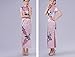 Women Vintage Peacock Short Sleeve Long Qipao Dress Chinese Clothing