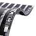 Urban Jewelry Amazing Tungsten and Ceramic Men's Link Bracelet (Black, Silver) 8.66 inch Long, 0.35 Inch Wide