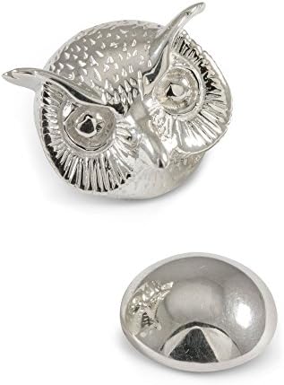 ZAUNICK Owl Lapel Pin Handcrafted Sterling Silver 925