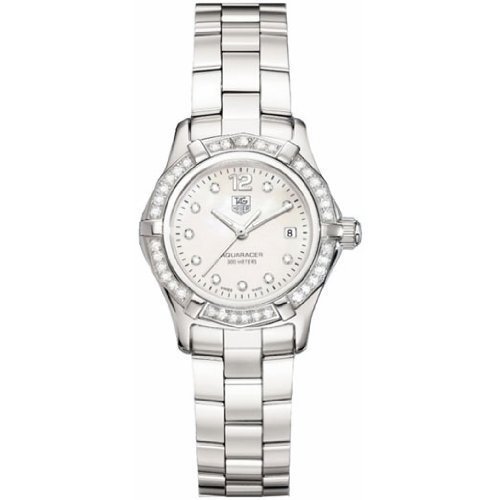 TAG Heuer Women's WAF1416.BA0824 Aquaracer Swiss-Quartz Diamond Mother-Of-Pearl Dial
