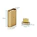 PortPlugs - Magnetic Charger Adapter/ Phone Dust Plug- Micro USB Snap On/Off Instant Power and Data Sync - Compatible with Fast Charging Android Devices (Gold)