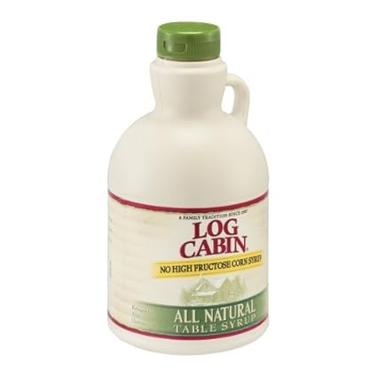 Amazon Com Log Cabin Syrup All Natural 22 Fl Oz Grocery
