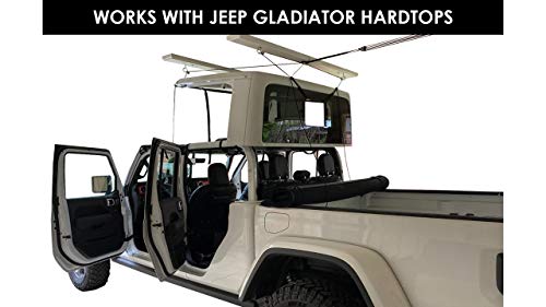 HARKEN - Hardtop Overhead Garage Storage Hoist for Jeep Wrangler and Ford Bronco, Self-Leveling, Safe Anti-Drop System, Easy One-Person Operation, (Bonus T Knobs for Quick Hard Top Removal) - Image 5