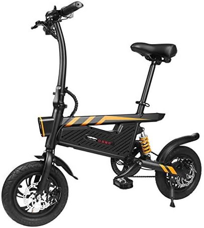 mymotto Folding Smart Bicycle 16" 250W 36V E Power Assist Bike Pedals Fast Charging, Wheel Speed 15-25 km/h