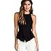Sunward(TM) Summer Casual Tank Tops Vest for Women (Large, Black)