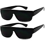 ShadyVEU Super Dark Black Sunglasses UV Protection Lens  display picture 1