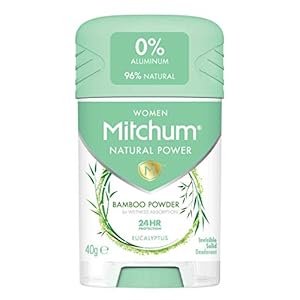 Mitchum-Women-Natural-Deodorant-Stick-Aluminium-Free-Vegan-Cruelty-Free-96-Natural-Ingredients-Eucalyptus Mitchum Women 24HR Natural Vegan Deodorant Stick with 96% Natural Ingredients (40g) Aluminium Free, Eucalyptus Scent…