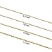 Kooljewelry 14k Yellow Gold Singapore Chain Necklace (0.7 mm, 1 mm, 1.4 mm, 1.7 mm)