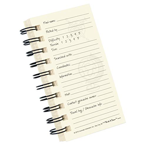 Journals Unlimited "Write it Down!" Series Guided Journal, Write It Down, Geocaching, A Seek & Find Journal, Mini-Size 3"x5.5", with a Green Hard Cover, Made of Recycled Materials - Thumbnail 2