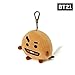 SWEMNED BT21 SHOOKY Character Soft Plush Stuffed Animal Keychain Key Ring Bag Charm, 10 cm, Brown