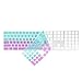 TOP CASE - Faded Ombre Ultra Thin Silicone Soft Keyboard Cover Compatible with Apple Magic Keyboard with Numeric Keypad Model: MQ052LL/A A1843 (US Layout, 2017 Released) - Hot Blue & Purple