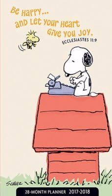 DaySpring 2017-2018 28-Month Pocket Planner, Peanuts by Charles Schulz (89168) by Dayspring Paperback – 2016