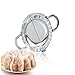 ZY Pastry Tools Stainless Steel Dumpling Maker Wraper Dough Cutter Pie Ravioli Dumpling Mould Kitchen Accessories, 9.5 cm