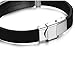 THUNARAZ 2Pcs Black Rubber Bracelets ID Bracelets Engrave Bible Prayer and Serenity Prayer