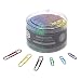 U Brands Paper Clips, Medium 1-1/8-Inch and Large 2-Inch Sizes, Assorted Colors, 450-Count - 661U08-24