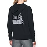 Under Armour Women's Favorite Fleece 1/2 Zip, Black/White, X-Small