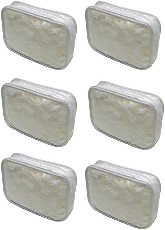 MyBella Butterfly BagDozen Pack 12 Count Butterfly Cosmetic Bags Make-Up Bags Bridal Favors Bags Semi Transparent PVC 32682-D
